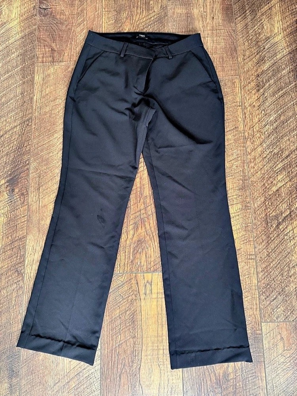 Express Editor Boot Low Rise Pant Black Pants